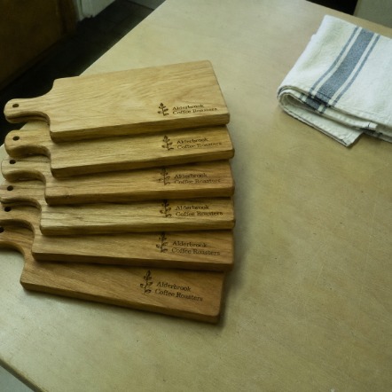 Promotional custom engraved cutting boards with company logo